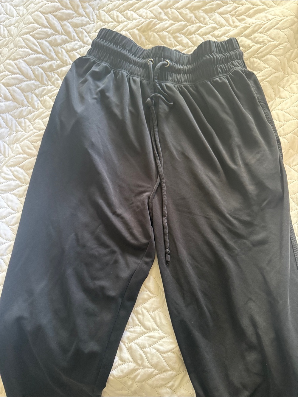 Men's Black Drawstring Athletic Pants